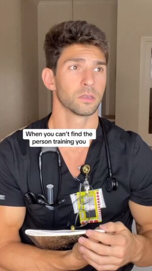 Matthew Andrews Instagram - The New Job Problems!!! 

Tag someone who can relate 

#work #wheresmydad #nurse #creators #instagram #reels