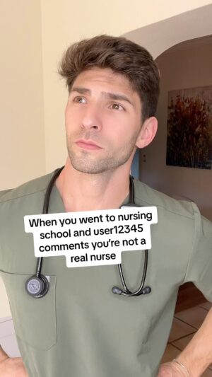 Matthew Andrews Instagram - Why did i do it?!? 

What do think are some common misconceptions about nursing? Comment below!

#nurse #humor #nursinglife #reels #wearfigs #nursingschool #comedy