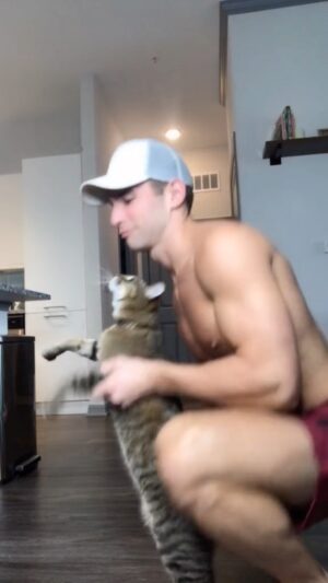 Matthew Andrews Instagram - He almost got me 😂
.
.
.
#instagram #reels #cats
#thisweekoninstagram #weeklyfluff #funny #pawsup