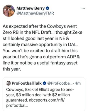 Matthew Berry Instagram - I mean...