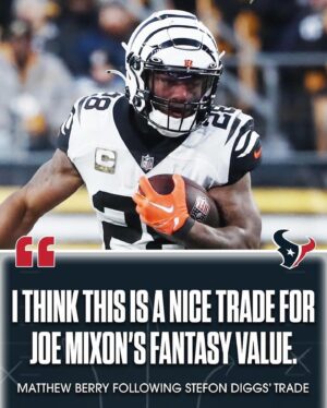 Matthew Berry Instagram - Matthew Berry thinks Houston’s elite offense will open up more opportunities and touchdowns for Joe Mixon.

#NFL #FantasyFootball