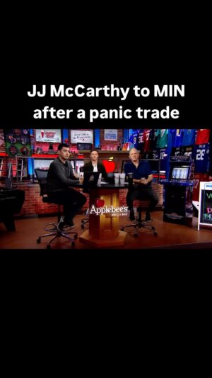 Matthew Berry Instagram - The Vikings must HATE the Falcons. J.J. McCarthy to Minnesota after a panic trade with the Jets. #FFHappyHour @connorjamesrogers @croucherJD @rotoworld