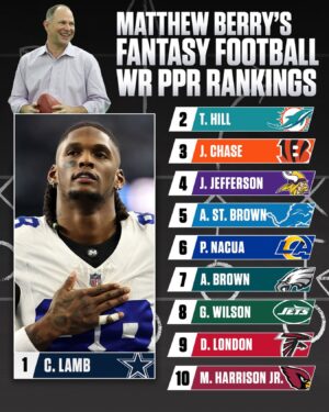 Matthew Berry Instagram - Matthew Berry’s rankings are SO BACK. 👀

Full rankings in the link in our story.