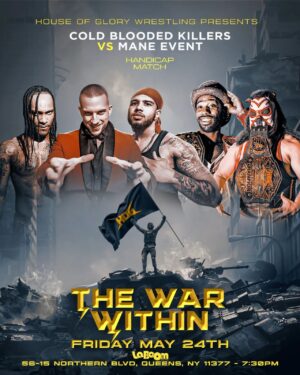 Matthew Frederick Riddle Instagram - ❌ Put your plans for the holiday weekend on hold because @hogwrestling is delivering 2⃣ full days of thrilling action to wrestling fans.

Friday: #TheWarWithIn in NYC🍎
Saturday: #GloryofWar in Boston☘️

LIVE   EXCLUSIVE with #TrillerTV 