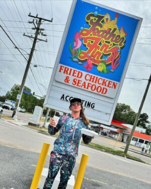 Matthew Frederick Riddle Instagram - In Norfolk Virginia for VCW and I had to get some Feather N Fin 🤙