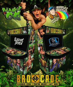 Matthew Frederick Riddle Instagram - Happy #420day ! 
@blackmass_design x @phantomarcades x @riddlebro 
#mattriddle #riddleog #kingofbros 
#njpw #arcademachine #wwe #wrestling #prowrestling #rkbro