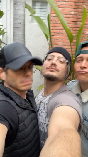Matthew Lawrence Instagram - On a cloudy day from #la let the #Lbros brighten your day. #clouds #2024 #familia 🤣🤪