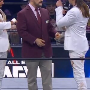 Matthew Massie Instagram - Executive Vice Presidents Matthew & Nicholas Jackson fined & shoved @tonyschiavone24 during #AEWDynamite!