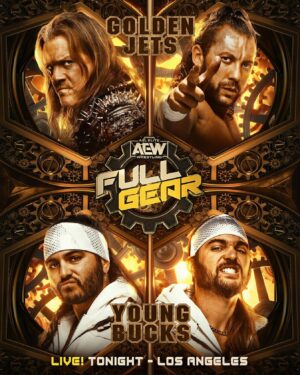 Matthew Massie Instagram - TONIGHT on #AEWFullGear LIVE on PPV!

It's the #GoldenJets’ @chrisjerichofozzy & @KennyOmegaManX vs. #YoungBucks @nickjacksonyb & @mattjackson13! 

Watch #AEWFullGear LIVE on PPV TONIGHT at 8pm ET/5pm PT

🔗allelitewrestling.com/watch-full-gear-2023
📱aewevents.com/Full-Gear
🌏 youtube.com/live/rqt7EH3ttsc?feature=shared