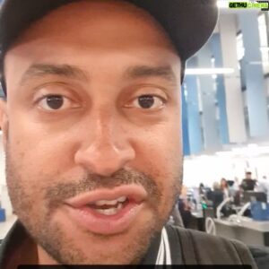 Matthew Okine Instagram - Belt, shoes, jacket, hat, empty pockets, and still need a pat down?? Hooray for technology 😂 #airport #security #airportsecurity