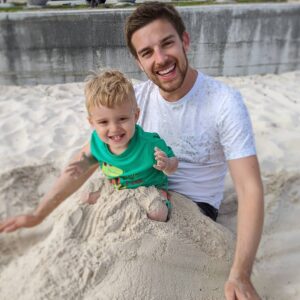 Matthew Patrick Instagram - Call this our resting beach face 😉

Hard to think that just a few weeks ago, we were on our big cross-country road trip (this is from our stop in Biloxi, Mississippi). Things change so fast!
Nowadays, Steph, Ollie, and I are indoors spending plenty of time reading and singing along with Moana songs. We may not be able to visit the beach for a while, but at least we can sing about it!

Stay safe out there, guys! We'll all get through this together.
#beach #roadtrip #newdad #beachlife