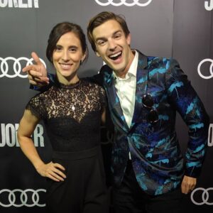 Matthew Patrick Instagram - There's one movie that's got us both SMILING: #JokerMovie #WBPartner 
I got to be one of the first people in North America to see Joker last night at the Toronto International Film Festival, and it was one of the best movies I've seen all year. No joke! It's a movie that will have the internet talking for QUITE some time...I can't wait to debate it out with you all when it comes out Oct 4th! DEFINITELY expect more theories on it! 
@JokerMovie #moviepremiere #tiff