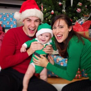 Matthew Patrick Instagram - Steph and I showing off the best gift we received this year ♥️ We hope you all had a FANTASTIC holiday!

What was your best present this year? 
Outside of Ollie (since he came a bit early), I surprised Steph with a few date nights and some of her favorite tea!

#christmasgifts #christmastime #newbaby #newdad
