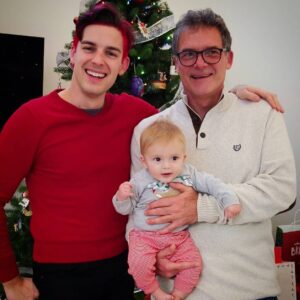 Matthew Patrick Instagram - - Me: Three generations of Patrick boys, so sentimental! - Ollie and my dad: Are those Christmas cookies over there?

#christmas #familyphotography #babypat