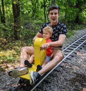 Matthew Patrick Instagram - Just keep chugging along this summer! I'll just be over here, dad-ing my hardest.

#summertime #train #dadlife