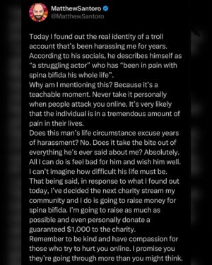 Matthew Santoro Instagram - I never talk about troll accounts, but this is a teachable moment.