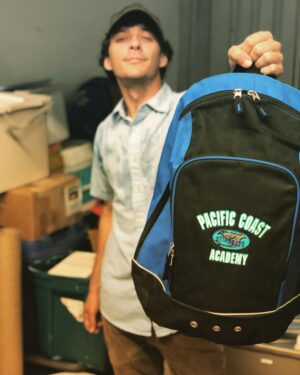 Matthew Underwood Instagram - Look what I found in the storage unit today! Who would rock this #PCA Backpack? 🎒 #Zoey101