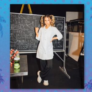 Matthew Underwood Instagram - Here- scroll my post while I go... appreciate how good @erinzariah looks with that lab coat on. 🤤 

You can watch the #FollowMeZoey101 Music Video now on YouTube. #Zoey101 #Quogan