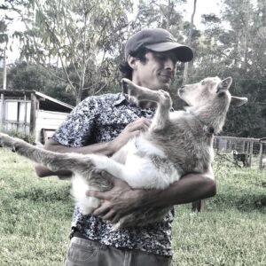 Matthew Underwood Instagram - A tiny goat.

A tiny goat who gives zero f***s about my kisses. #GoatsOfInstagram #KidGoat #Farmlife #SassyGoat #MatthewUnderwood #GiveMeKissesRightNowYouLittleRascal
