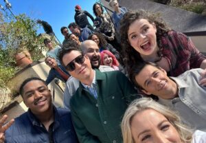 Matthew Underwood Instagram - Now that the strike appears to be resolved, there are soooo many memories from our time filming #Zoey102 that I want to share with you all! There are so many people who gave their all to make this adventure amazing; every department brought their A-Game and absolutely knocked it out of the park. While I try to find words to describe how amazing the folks who made this movie are, I want to share with you one example of the good times we had together because of the bonds we got to build along the way.

When the movie needed pics of some of us “being friends” for the moments Zoey scrolls through instagram, we, being actual friends, were trusted to just go have fun in the city center and take some pics while we’re at it. So, we did just that. We played around in the arcade, disrupted a pottery barn, found the best reads in the book store, and finished off the evening laughing about the ruckus we caused that day over tea and coffee. That’s where 2-8 in this series of pics comes from. How many of you have had almost identical experiences with your best friends at the mall? Some of these pics we took were used in the movie, can you pick out which ones?

While we were lucky enough to have an incredible time making this movie; that fun-loving energy, the opportunity to form such close friendships with the cast and crew, the freedom to laugh and play - this was only possible because each and every single person involved in the making of this movie was extraordinarily professional, unwaveringly inclusive, and came to set each and every day prepared to make this the best possible productions we could.

There’s a lot more in the albums to come, and I hope I can find words capable of articulating how incredible the people who made this adventure possible are to me.

To find out which of these pics were used in the movie, you gotta check out #Zoey102 streaming now on @paramountplus