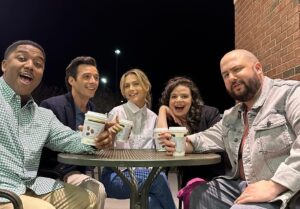 Matthew Underwood Instagram - Now that the strike appears to be resolved, there are soooo many memories from our time filming #Zoey102 that I want to share with you all! There are so many people who gave their all to make this adventure amazing; every department brought their A-Game and absolutely knocked it out of the park. While I try to find words to describe how amazing the folks who made this movie are, I want to share with you one example of the good times we had together because of the bonds we got to build along the way.

When the movie needed pics of some of us “being friends” for the moments Zoey scrolls through instagram, we, being actual friends, were trusted to just go have fun in the city center and take some pics while we’re at it. So, we did just that. We played around in the arcade, disrupted a pottery barn, found the best reads in the book store, and finished off the evening laughing about the ruckus we caused that day over tea and coffee. That’s where 2-8 in this series of pics comes from. How many of you have had almost identical experiences with your best friends at the mall? Some of these pics we took were used in the movie, can you pick out which ones?

While we were lucky enough to have an incredible time making this movie; that fun-loving energy, the opportunity to form such close friendships with the cast and crew, the freedom to laugh and play - this was only possible because each and every single person involved in the making of this movie was extraordinarily professional, unwaveringly inclusive, and came to set each and every day prepared to make this the best possible productions we could.

There’s a lot more in the albums to come, and I hope I can find words capable of articulating how incredible the people who made this adventure possible are to me.

To find out which of these pics were used in the movie, you gotta check out #Zoey102 streaming now on @paramountplus