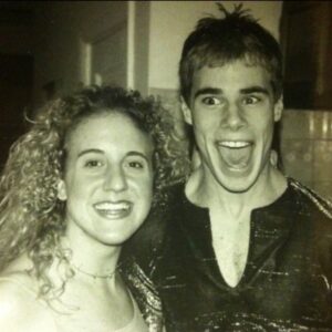 Matthew Wilkas Instagram - @realjennharris was the first person I came out to—22 yearssss agooooo! I remember she was basically like “I don’t care”. Love you Jenn! Look how far we’ve come! (Look how far your HAIR has come). #NationalComingOutDay