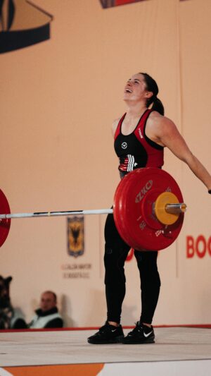 Maude Charron Instagram - SHES IN BEAST MAUDE 😤

@m_charron28 with a 128 kg clean and jerk for a 231 kg total to secure a bronze medal in the W59 kg weight class at the World Championships! 

Congrates Maude! We're so proud of you! 🤩🦁

#powerandgraceperformance #worldchampionships #athlete 
#cleanandjerk #peopleperformancepodiums #maplesyrup
