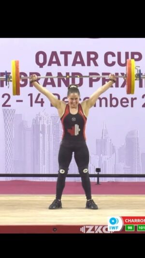 Maude Charron Instagram - 104KG on her third attempt for in the snatch session for @m_charron28 makes it a 3/3 day AND Snatch Bronze at the IWF Grand Prix II in Doha, Qatar 🥉

#powerandgraceperformance #makelifts #athlete #family