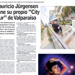 Mauricio Jürgensen Instagram - Gracias @lungram y Enrique Niño por la nota de hoy sobre lo que estamos haciendo desde hace más de un año en @joyasdevalpo. Recorridos patrimoniales y turísticos por una ciudad que amamos y que queremos destacar. Agradecimientos públicos al tremendo equipo con que hacemos Joyas, partiendo por el gran @elevense.rap, y con la fina mano de @matipentos, @rod.audiovisual, @unserdisperso y otros ahí siempre en la lucha. Cracks en un proyecto que hacemos con la Alcaldía Ciudadana del Puerto Principal (@municipiovalpo) y gracias a la invitación original de @paulo.a.palma. Vamos por más!