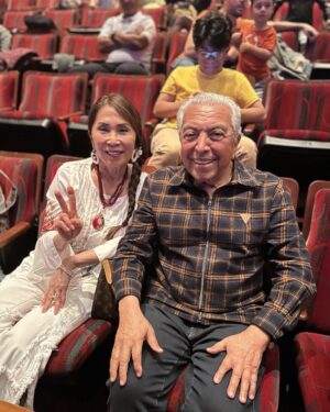 Mauricio de Sousa Instagram - Durante circo da Mônica no teatro Bradesco, eu e Alice maravilhados.