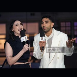 Mawaan Rizwan Instagram - BAFTA nominees party 🦢✨

.
.
🦢 Wearing @boss shoutout @taranjitgoodwin 🤍
📸1 @davebenett 
📸2 @rankinarchive 
📸3 @scottgarfitt