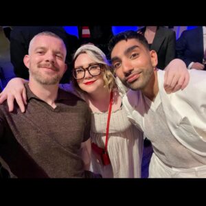 Mawaan Rizwan Instagram - BAFTA nominees party 🦢✨

.
.
🦢 Wearing @boss shoutout @taranjitgoodwin 🤍
📸1 @davebenett 
📸2 @rankinarchive 
📸3 @scottgarfitt