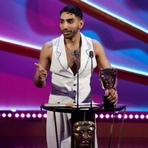 Mawaan Rizwan Instagram - Your boy won 🥹

Thank you to @bafta & the jury! The love for this show has been unreal and I can’t tell you how much that means to me. Bring on series 2!

#BAFTATVAwards
Styled by @kamranrajput 
Wearing @kenzo & @hublot 
Jewelry @thegreatfrogldn & @lagworld 
Makeup @susanamota
Hairstyling @chiesatohair 
Haircut @salon64london 
Photos @bafta @gettyentertainment @john_phillips_london @scottgarfitt