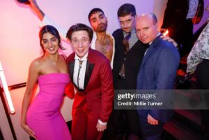 Mawaan Rizwan Instagram - BAFTA craft awards 🤍🧃🎥

Styled by @kamranrajput 
Wearing @amiri 
Shoes @hawesandcurtisglobal

📸 @gettyentertainment @john_phillips_london @scottgarfitt @snapperjeff @millturner_ 

🏆 Shoutout my babies @sadkatler & @jackdaverooke @bishakali on their wins - between them they’re responsible for some of the best telly made this year!