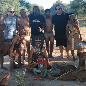 Max Bendo Instagram - A very great day in Botswana with the famous tribe(THE BUSHMAN TRIBE)