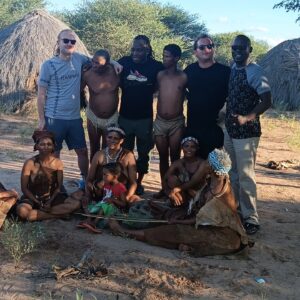 Max Bendo Instagram - A very great day in Botswana with the famous tribe(THE BUSHMAN TRIBE)