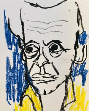 Max Giermann Instagram - Vom 5.-30.9. darf ich gemeinsam mit @stephan_hoernig und @milan_peschel_artist im Kunstverein Borken austellen und präsentiere eine Kinski-Reihe. U.a. diese Pastellkreide-Skizzen. Alle Arbeiten sind käuflich zu erwerben.😇 kontakt: @galerie_roy