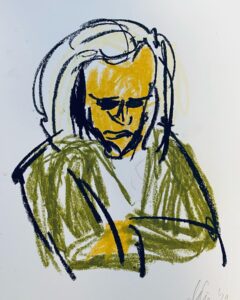 Max Giermann Instagram - Vom 5.-30.9. darf ich gemeinsam mit @stephan_hoernig und @milan_peschel_artist im Kunstverein Borken austellen und präsentiere eine Kinski-Reihe. U.a. diese Pastellkreide-Skizzen. Alle Arbeiten sind käuflich zu erwerben.😇 kontakt: @galerie_roy