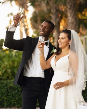 Max Philisaire Instagram - Mr. and Mrs. Philisaire 🔒 ❤️ 

I found my best friend in Christ.

God Bless my Wife and our Family. 🦁🦁🦁

📸: @camaphotos   @suhh_spense