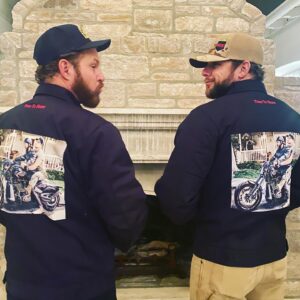 Max Thieriot Instagram - Happy birthday to my sugarplum @ajbuckley !!! Nothin says ride or die like matching jackets baby!!!!!!🤣😘 #happybirthdayprincess #itsalwayssonnyinclayville #sealteam #timetoshine