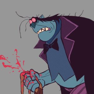 Maxime Mary Instagram - Hey guys. I found the character from my student film in my old files, and I wanted to see how I manage to draw him almost 10 years later. So here is Mr Greedy 2020! You can see the old design on the third picture.
And if you didn't see the short I made with my friends from Gobelins in 201, here's the link:
https://youtu.be/jJ-n72sADsg

(Or you can search for " who's afraid of Mr Greedy?") 

#gobelins #animation #characterdesign #ogre #headless #illustration #sketchoftheday #artistoninstagram