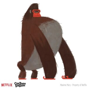 Maxime Mary Instagram - Here are some gorillas I did for ''My father's dragon''. I really enjoyed this part, trying some very different things.

#cartoonsaloon #netflix #conceptart #myfathersdragon #characterdesign #artistoninstagram