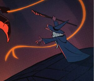Maxime Mary Instagram - ''nope'', said Gandalf. 
Little fanart from this famous scene from Harry Potter Endgame. 
#lotr #balrog #gandalf #moria #msieurfrodon #covid #art #illustration #fanart #characterdesign #sketchoftheday #artistoninstagram