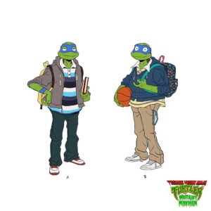 Maxime Mary Instagram - Bonus! As you seem to like the silly outfits, here is a new pass on the turtles. The idea was simple : they don't know how to properly choose and wear their clothes, so it was funny  to imagine how far they can go, while keeping their identity. A very fun pass 🙂

#teenagemutantninjaturtles #tmnt #mutantmayhem #characterdesign