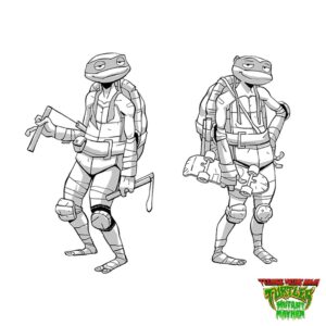 Maxime Mary Instagram - More early dev on the turtles ... Today, Michelangelo ! 
#teenagemutantninjaturtles #tmnt #mutantmayhem #characterdesign