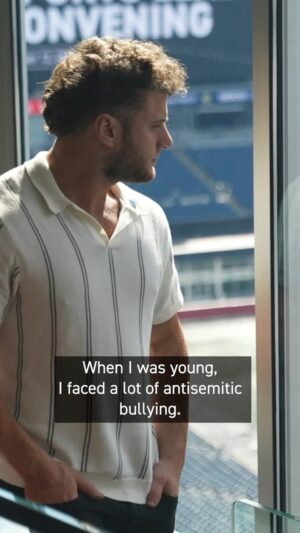 Maxwell Friedman Instagram - AEW World Champion Maxwell Jacob Friedman has brought his proud Jewish identity to one of the largest stages in professional wrestling. Being an outspoken advocate, he is showing fans across the world what it means to #StandUpToJewishHate.

Thank you, MJF, for using your voice to help raise awareness of Jewish hate and all hate. #🟦