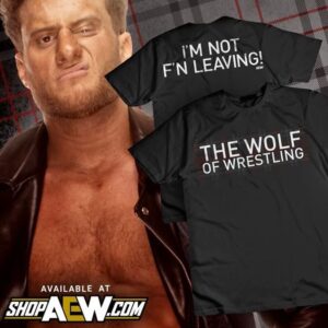 Maxwell Friedman Instagram - THE WOLF OF WRESTLING. Get @the_mjf’s NEW shirt that just arrived at @shopaew! #AEWDoN