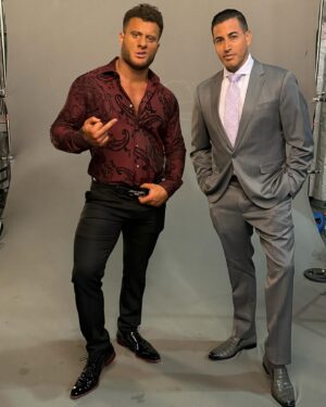 Maxwell Friedman Instagram - Mensches of Mezlan : Dapper in Denver. 
#AEWDynamite LIVE from Broomfield, CO 8/7PM on TBS!

 @aew World Champion @the_mjf @mezlanshoes @hockerty_official