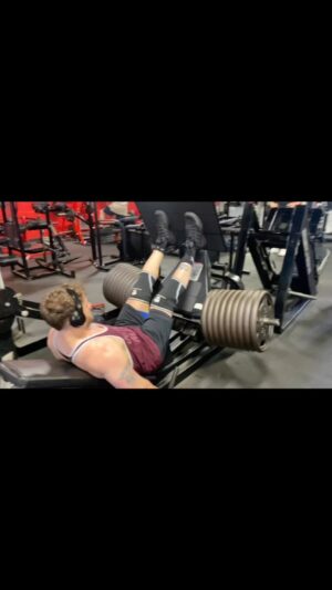 Maxwell Friedman Instagram - 810 pound controlled close stance leg press. 

Double or nothing.