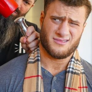 Maxwell Friedman Instagram - Work with @the_mjf they said. It will be fun they said 🥴😂🤷‍♂️

Time in tomorrow to watch him defend his belt. Again

#aew #fullgear #mjf #betterthanyou